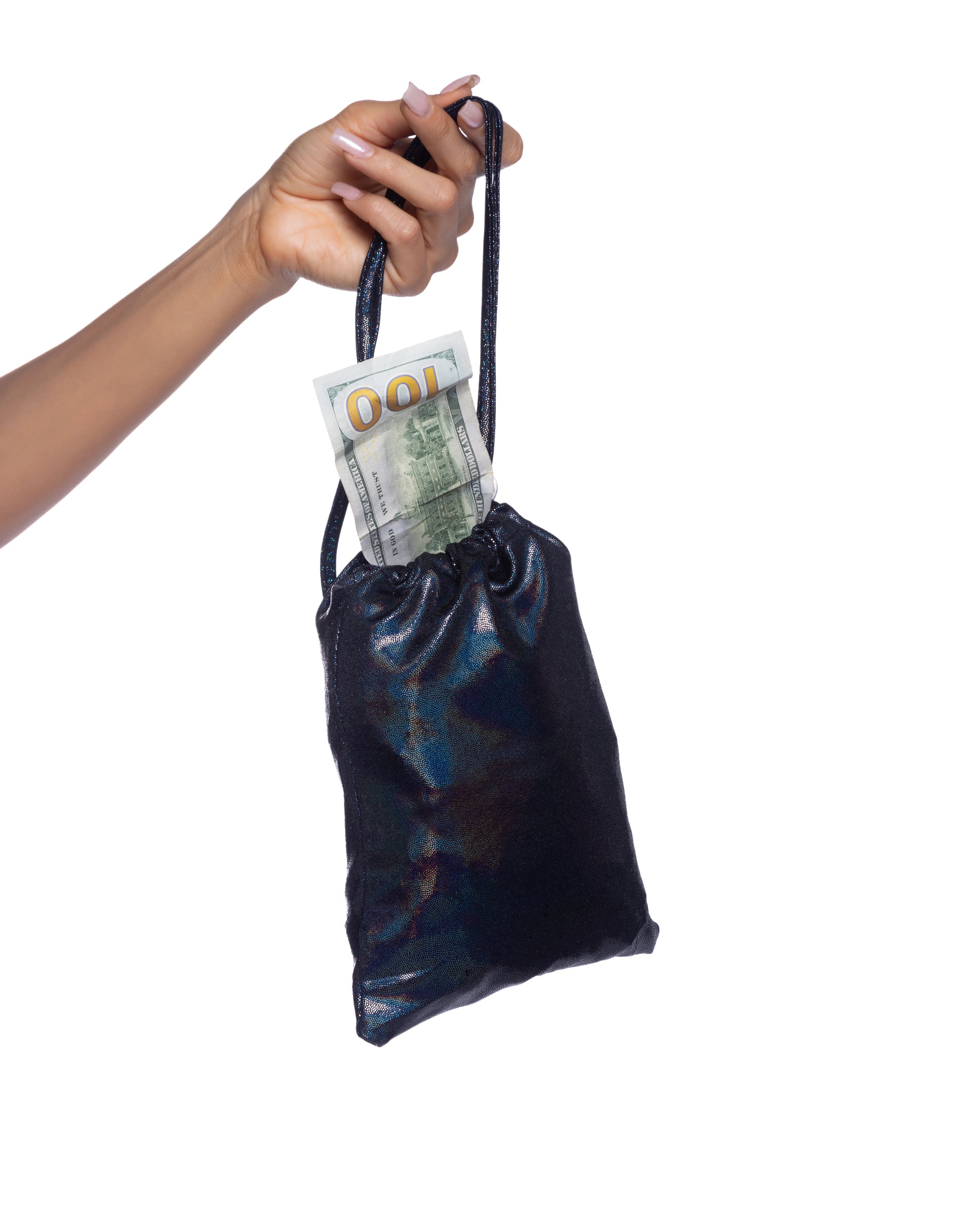 Black Amethyst 6730 - Shimmer Money Bag Ravewear Size O/S