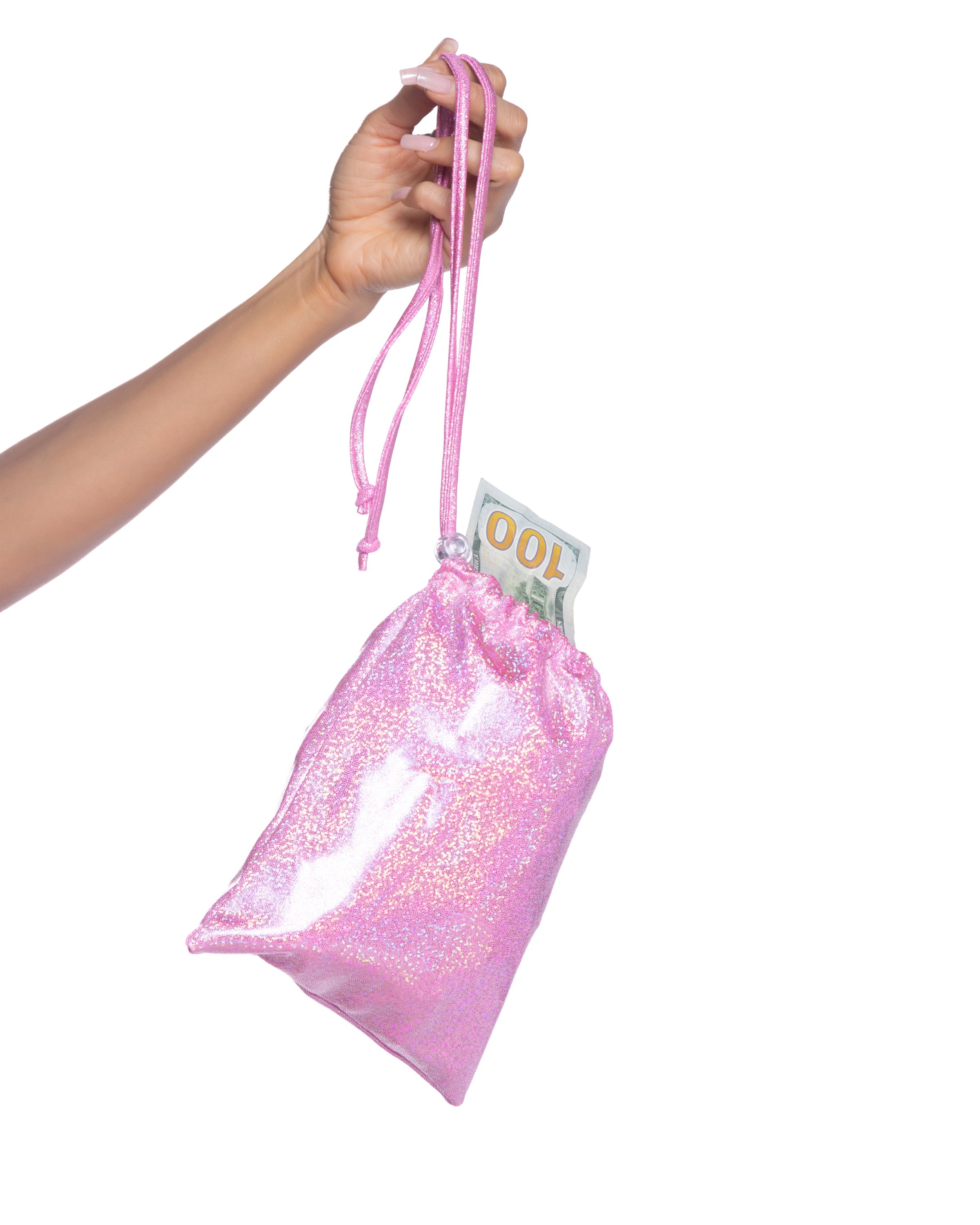 Pink Amethyst 6730 - Shimmer Money Bag Ravewear Size O/S