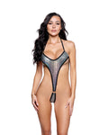 Charming Hologram Extreme 1PC Dance Bodysuit in Black by Build-A-Hoochie