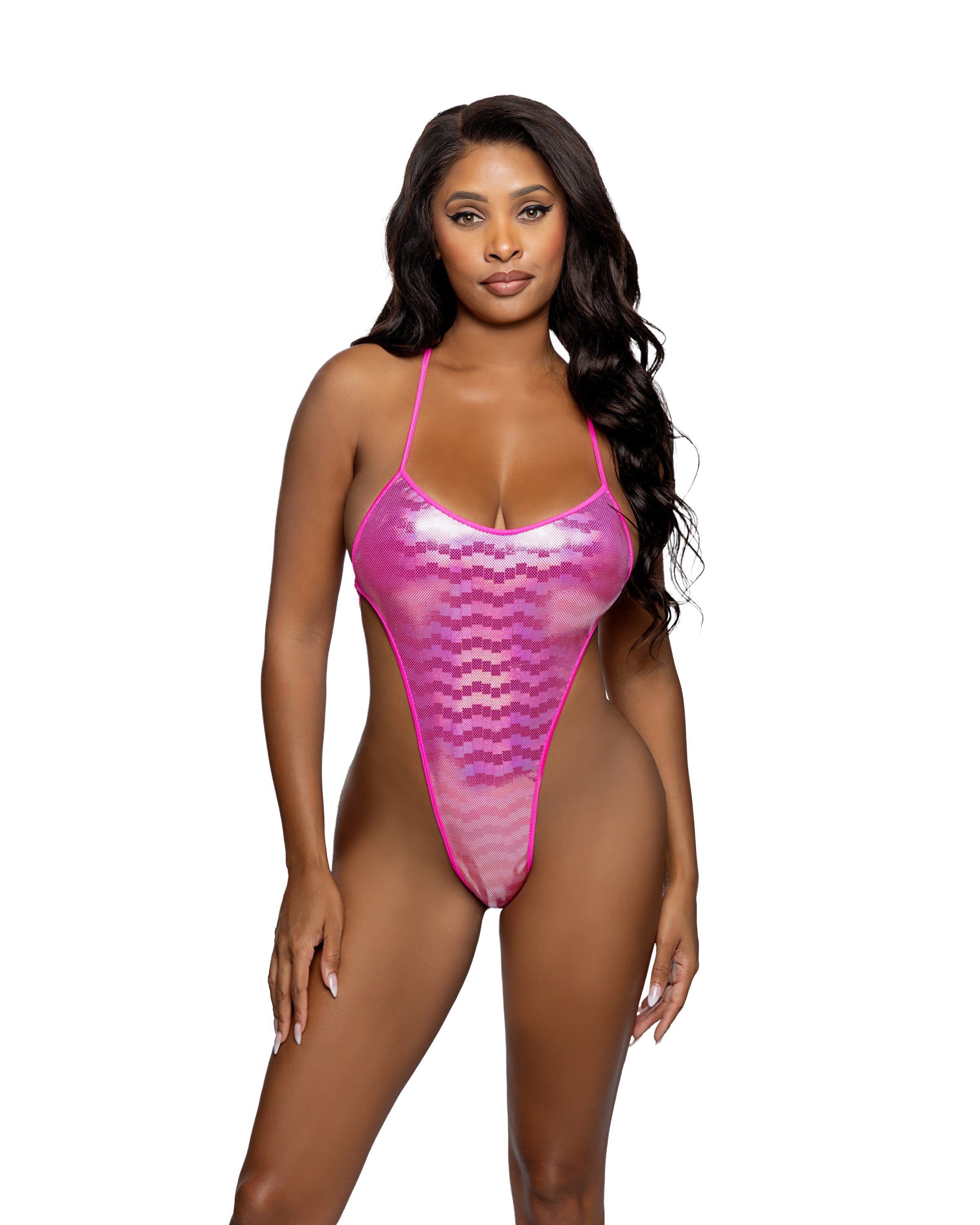 BAH6754 - Radiance Shimmer String-Back Bodysuit