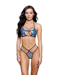 Daring 2PC Sequin Star Bikini Set Dancewear Set in Jade Blue by Build-A-Hoochie