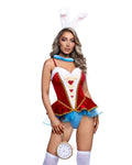 Wonderland Bunny Costume Set in Red by Build-A-Hoochie
