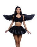 Naughty Angel Costume Set in Black by Build-A-Hoochie