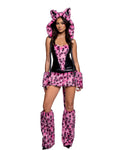 Wild Leopard Babe Costume Set in Pink by Build-A-Hoochie