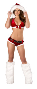 3PC Santas Little Hohoho Costume Set in Red by Build-A-Hoochie