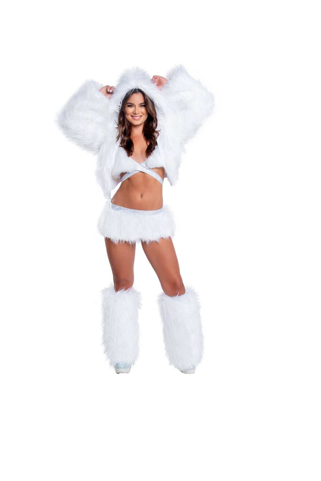 BAHFF429 - Lovely Light-Up Faux Fur Legwarmers