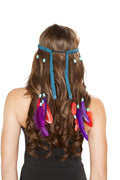 Turquoise Indian Headband Costume Headwear in Turquoise by Build-A-Hoochie
