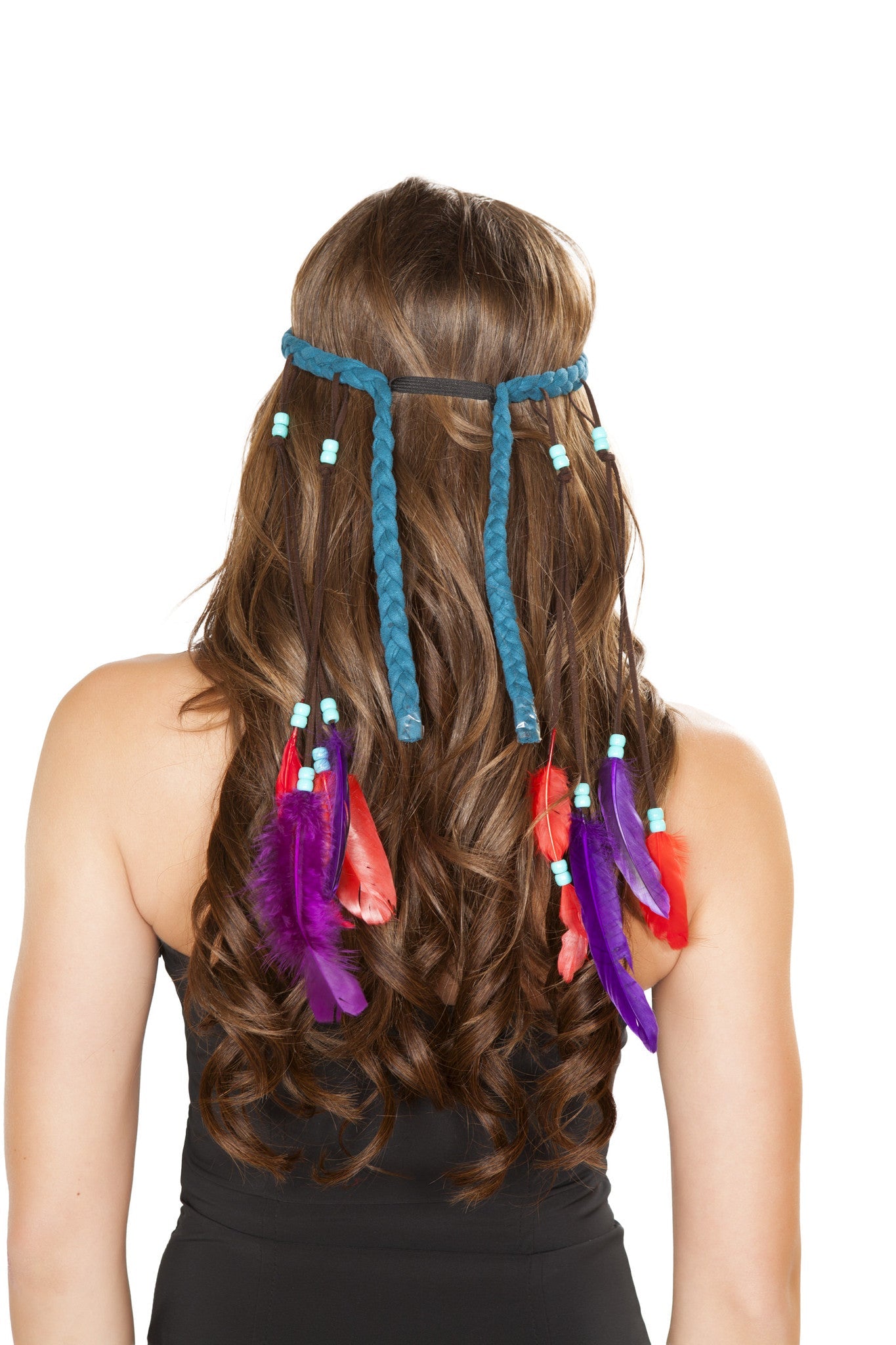 BAHH4725 - Cheeky Turquoise Indian Headband