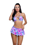 Playful Pleated Skirt Rave Skirt in Pastel Pop by Build-A-Hoochie