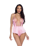 Lavish Blushing Beauty Romper Lingerie Romper in Pink by Build-A-Hoochie