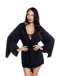 Luxurious Modal Robe in Black by Build-A-Hoochie