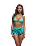 Flirty Tropical Dream 2PC Set Lingerie Set in Green by Build-A-Hoochie