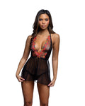 Regal Midnight Rose Babydoll by Build-A-Hoochie