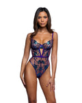Radiant Electric Shimmer Teddy in Purple by Build-A-Hoochie