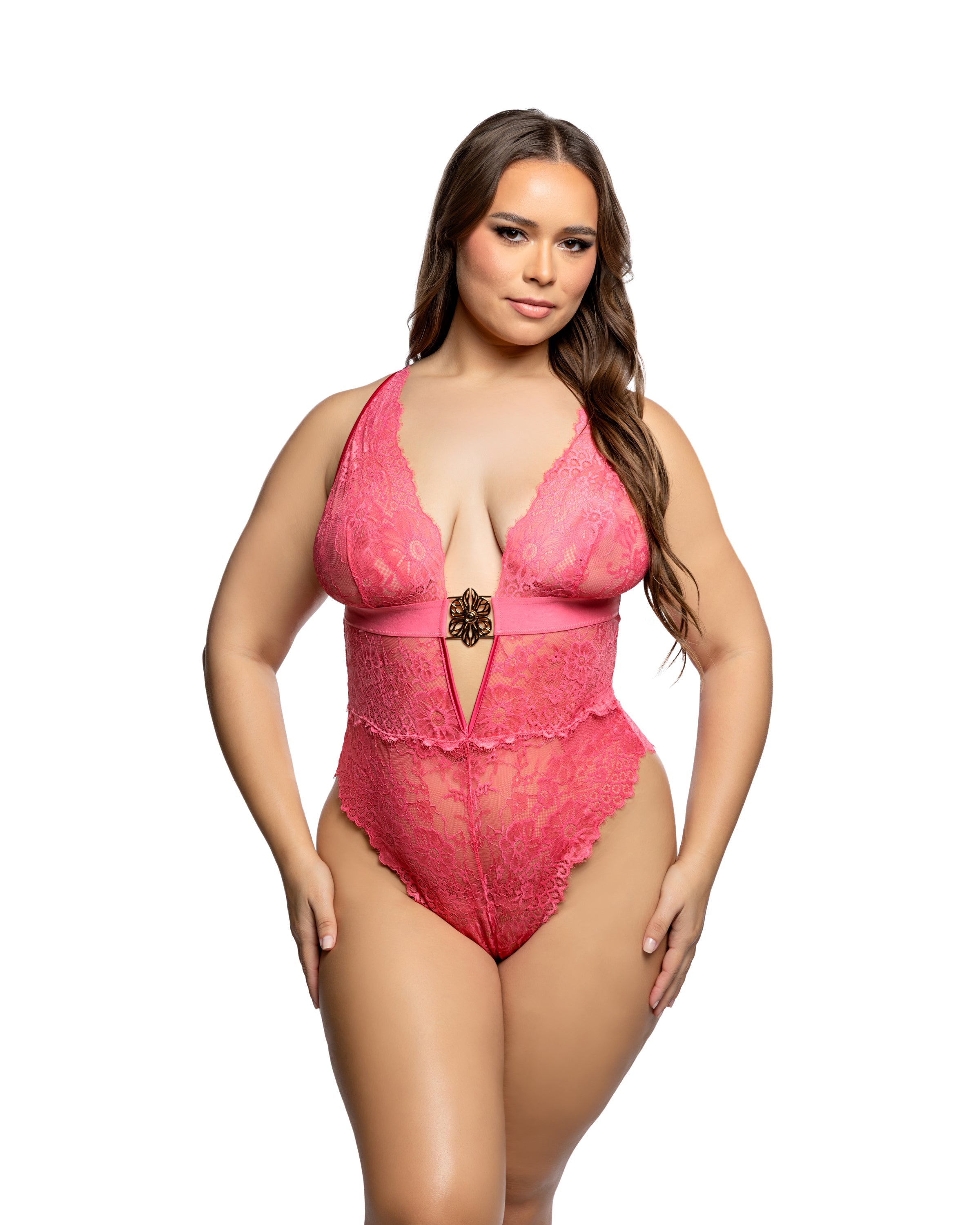 BAHLI1050 - Charming Infinite Lace Teddy