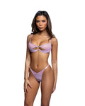 Fabulous Cosmic Shimmer 2PC Set Lingerie Set in Pink by Build-A-Hoochie