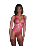 Radiant Starlight Shimmer Teddy in Pink by Build-A-Hoochie