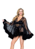 Dazzling Hollywood Glam Luxury Mini Robe by Build-A-Hoochie