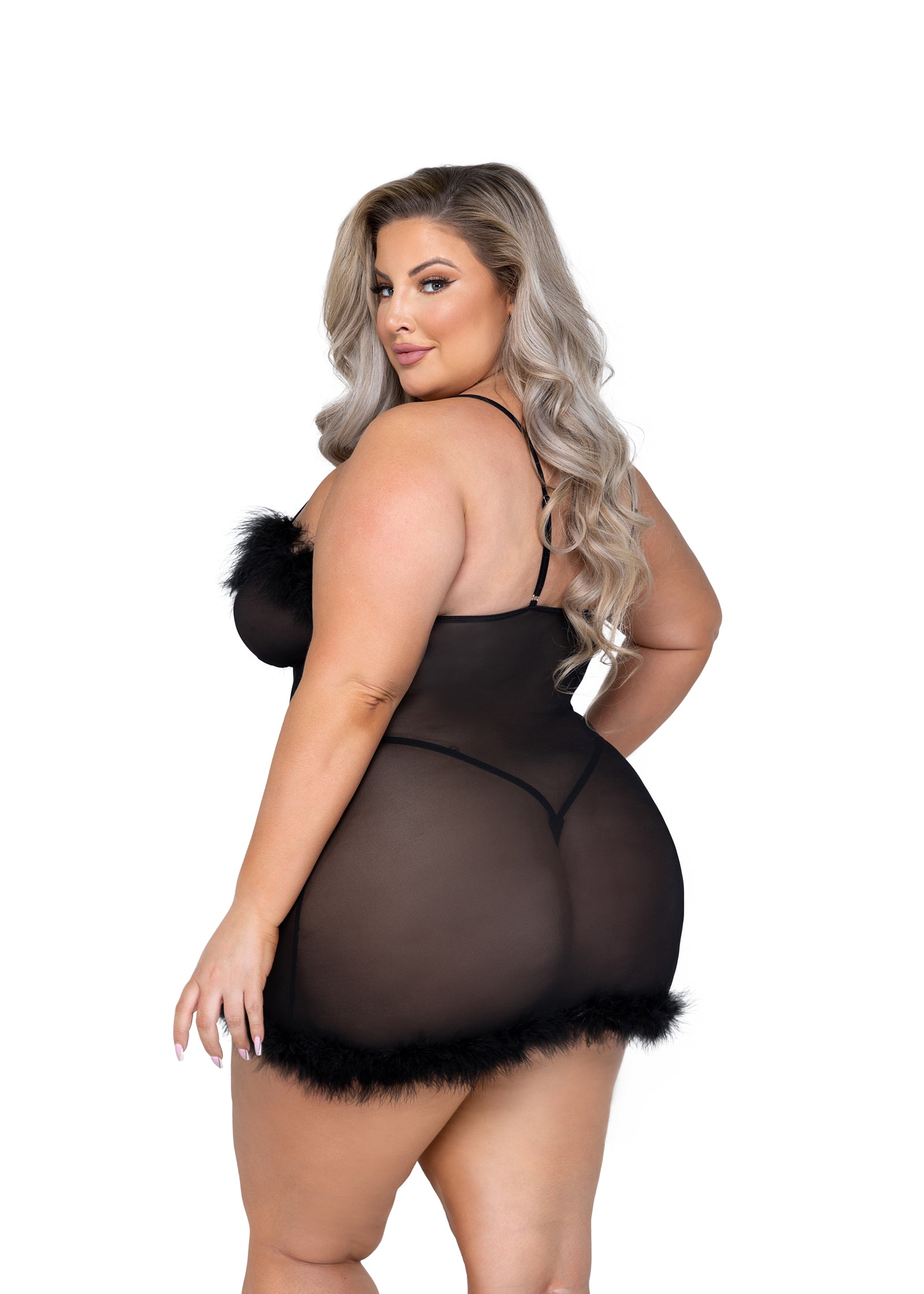 Feminine Afterhours Chemise Lingerie Back View