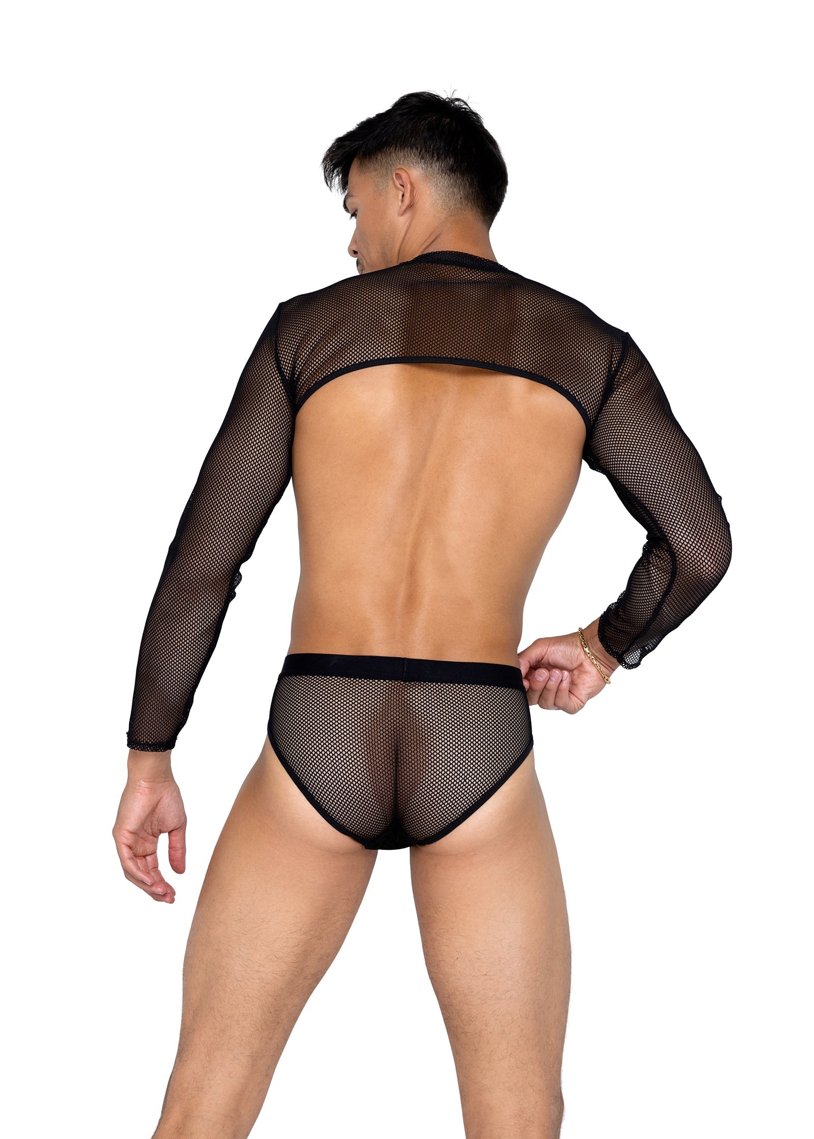Sleek Mens X-Posed Brief Lingerie Back View