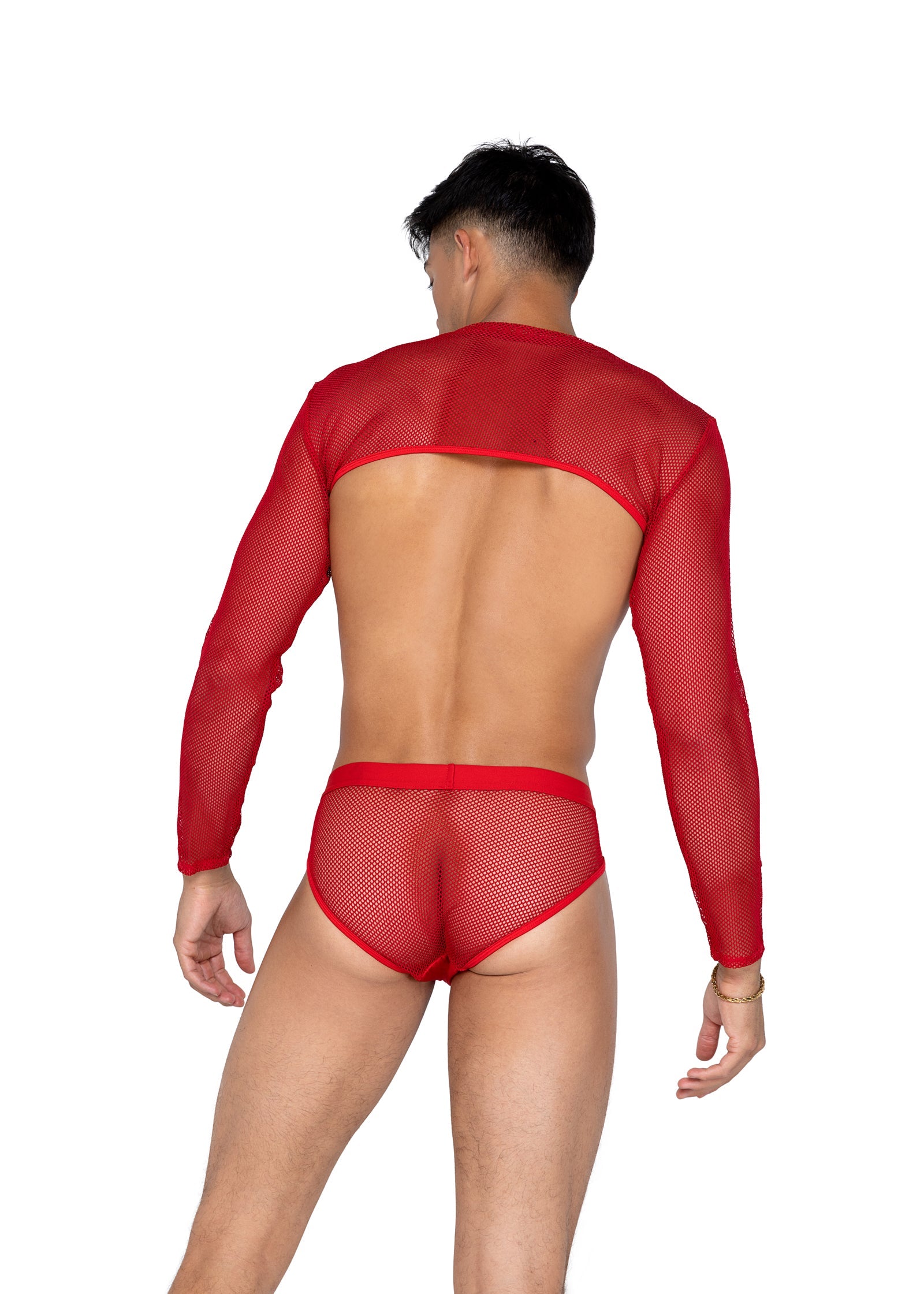 Sleek Mens X-Posed Brief Lingerie Back View