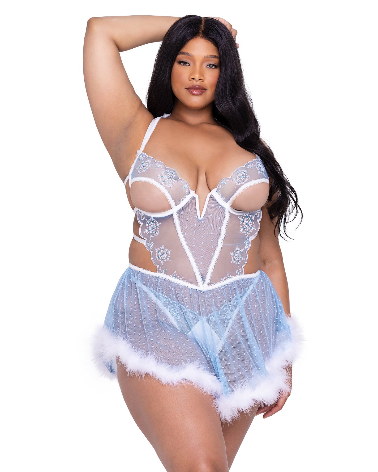 Radiant Snow Queen Babydoll Lingerie