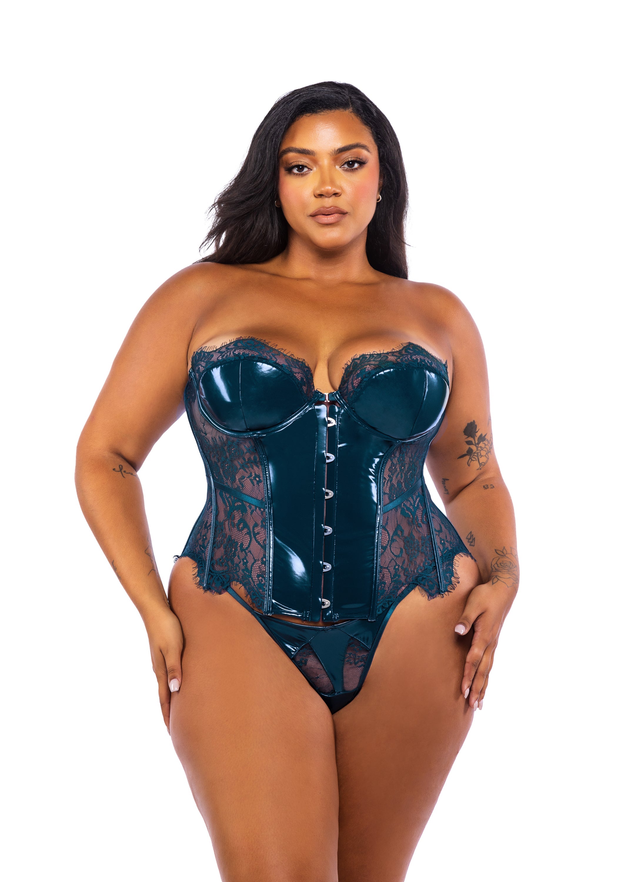 BAHLI705 - Naughty Eden Bustier 2-Piece Set