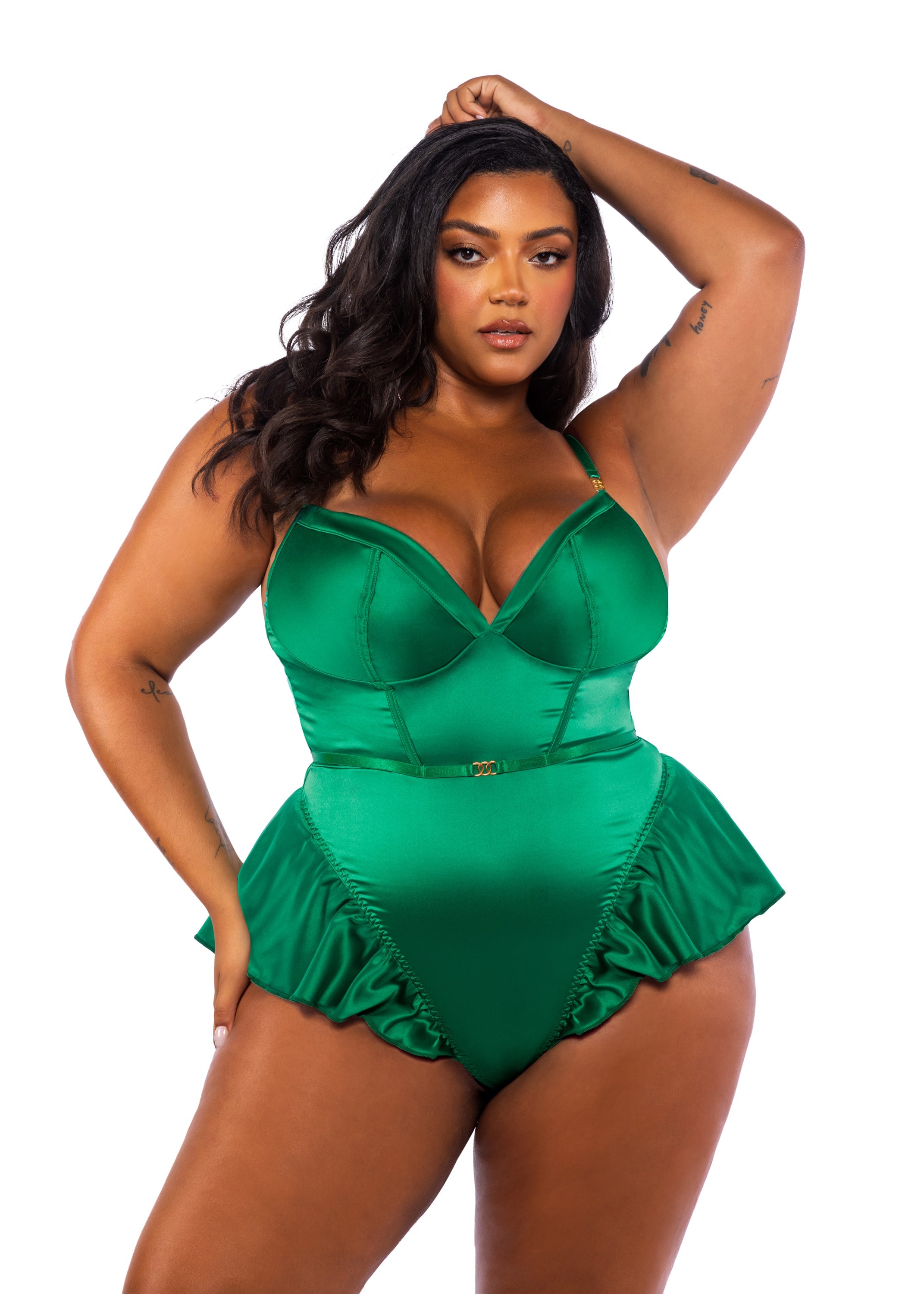 Green Celebrated Cleopatra Romper Lingerie Size 2X