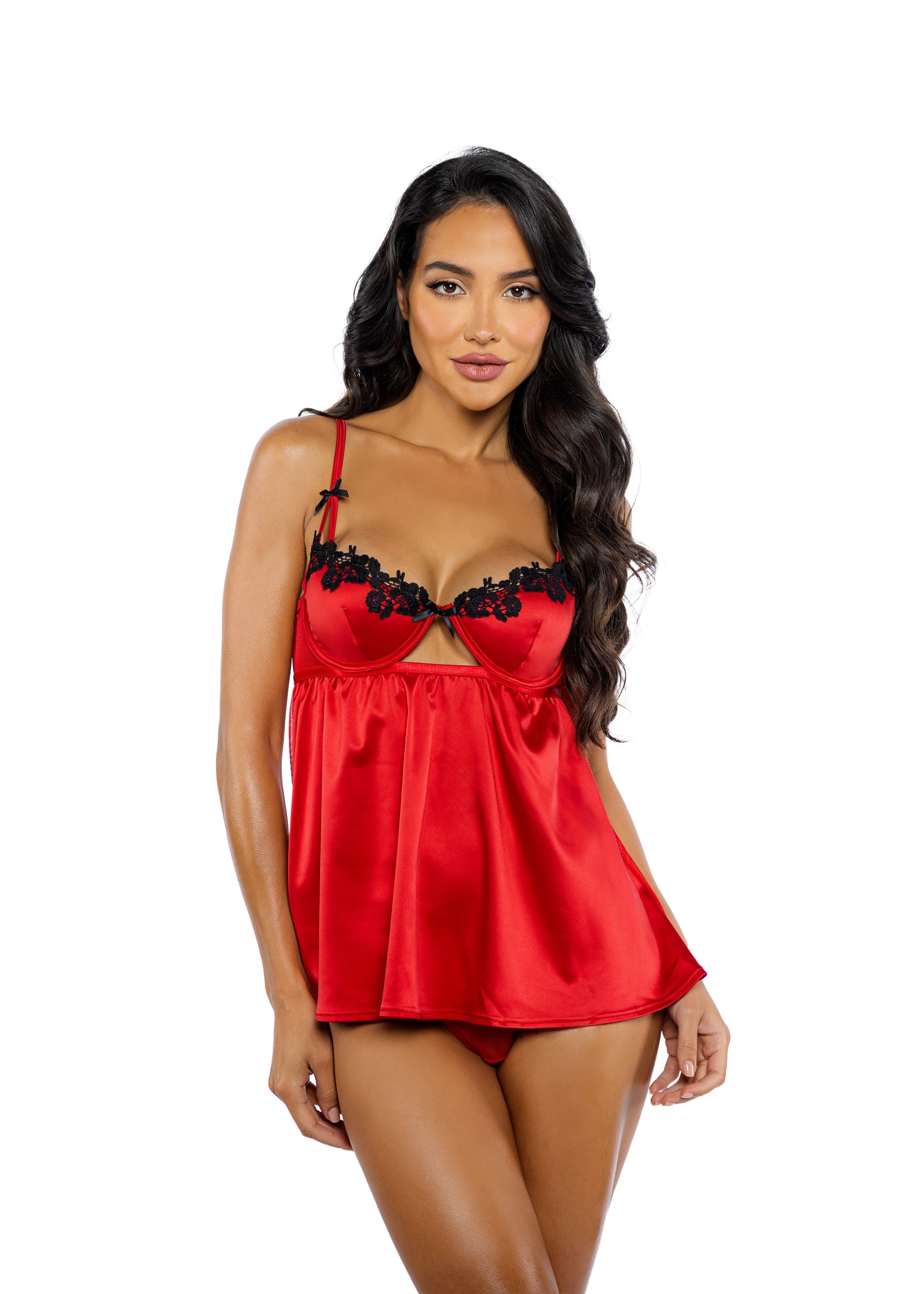 Red Diamond Love & Lust Babydoll 2-Piece Set Lingerie Size XL