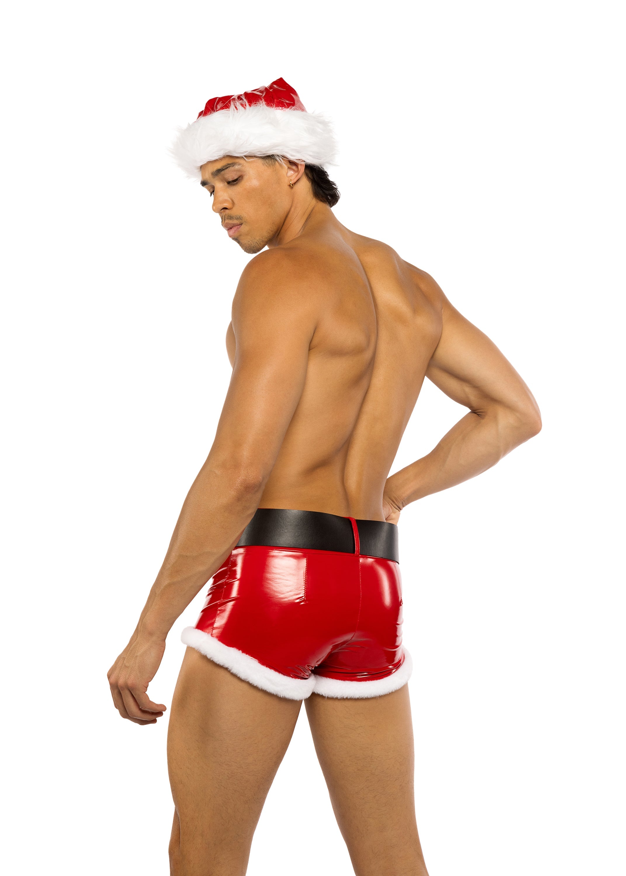 Queenly 2 Piece Sexy Santa Lingerie Back View