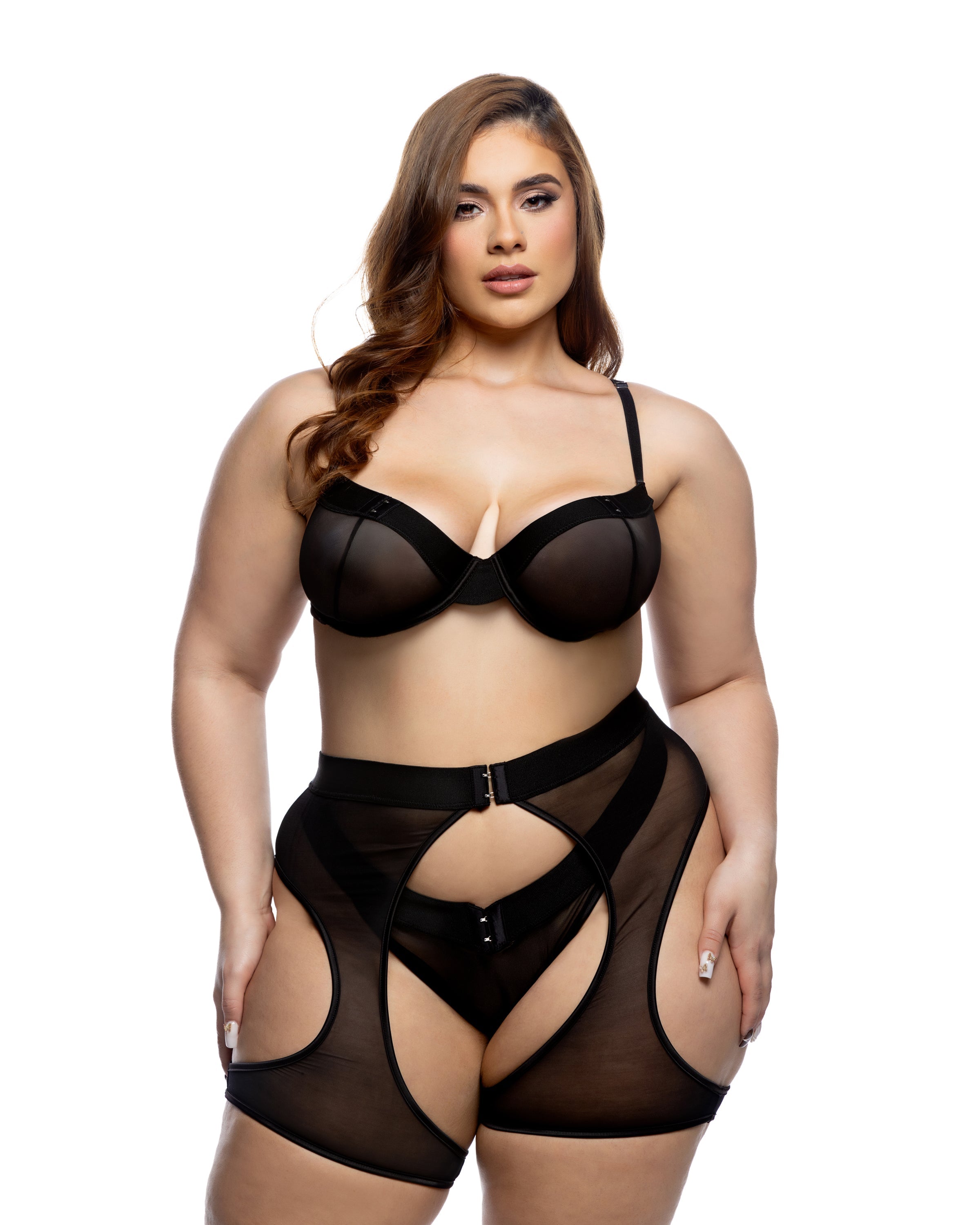Grand Millenium 3pc Chaps Set Lingerie