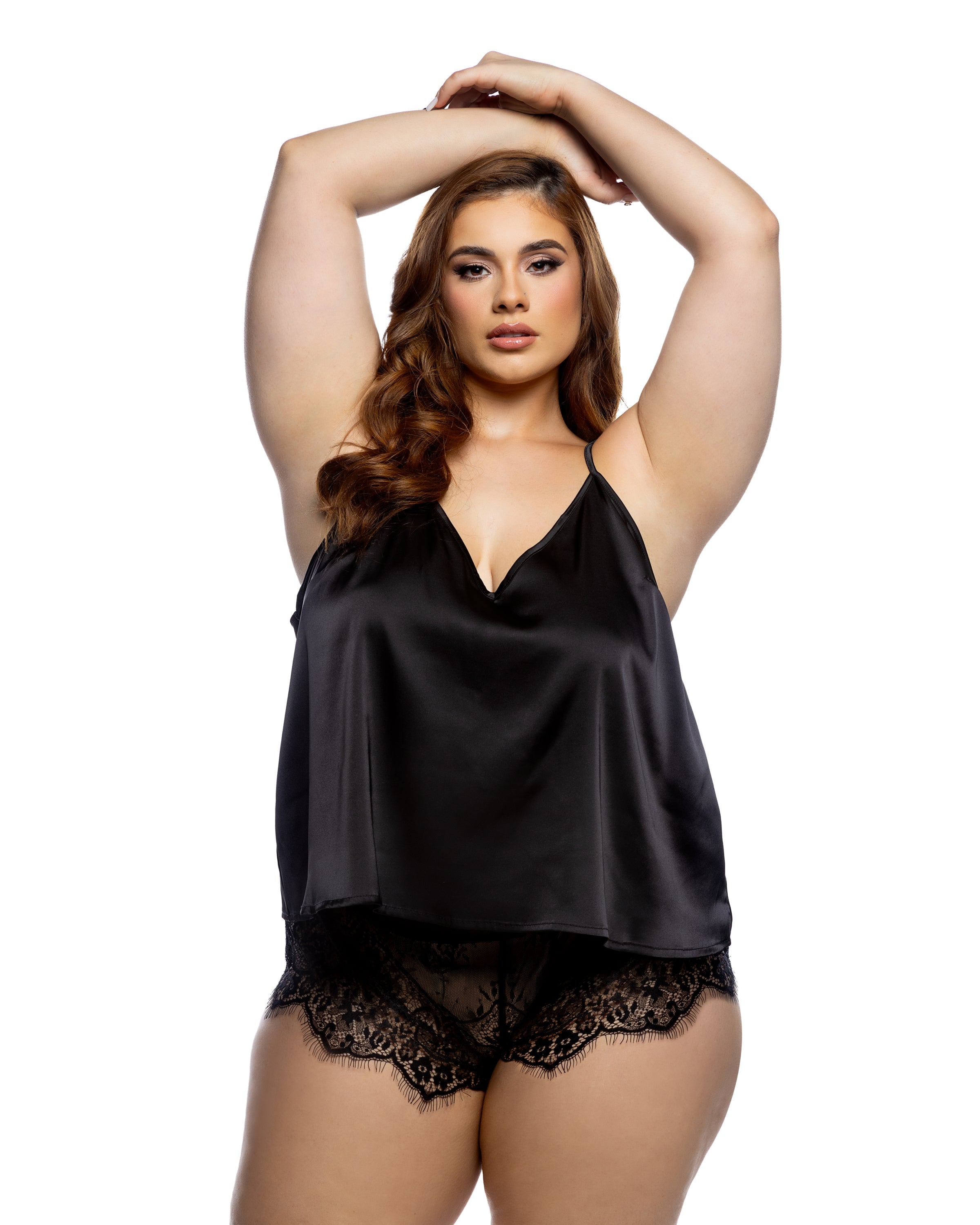 Black Fearless Sweet Dreams 2pc Lounge Set Lingerie Size 2X