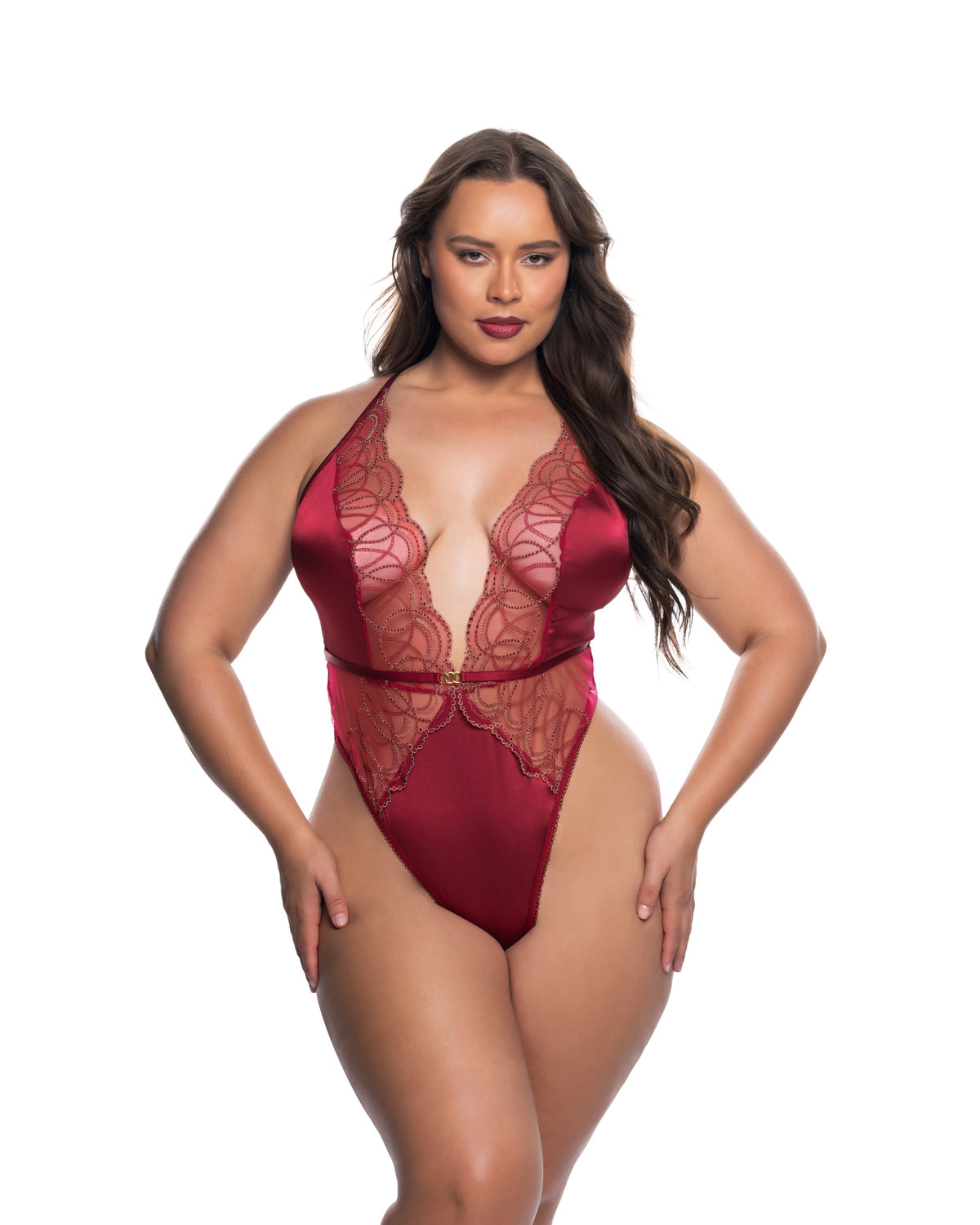 Iridescent Beaded Belle Teddy by Build-A-Hoochie