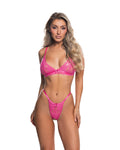 Sassy Lace Essentials 2-Piece Set Lingerie Set in Pink by Build-A-Hoochie