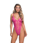 Fabulous Lace Essentials Teddy in Pink by Build-A-Hoochie