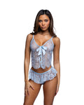 Divine Lace Essentials 2PC Set Lingerie Set in Light Blue by Build-A-Hoochie