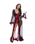 Confident Fantasy Luxe Glam Robe in Black by Build-A-Hoochie
