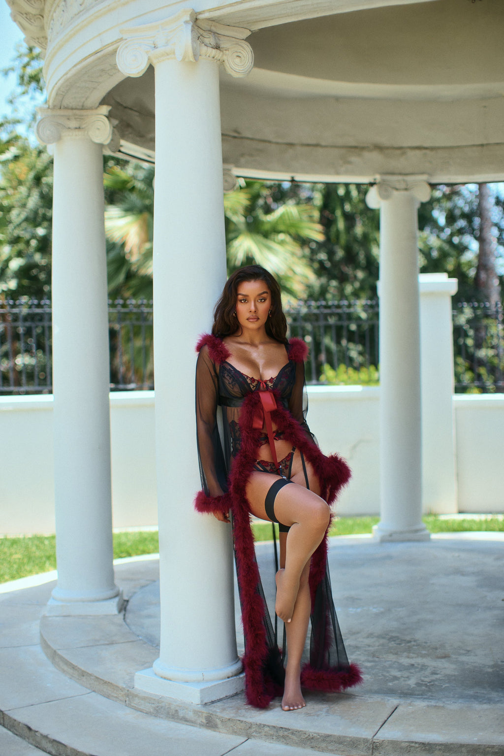 Luxurious Blossom Beauty 3-Piece Garter Set by Build-A-Hoochie