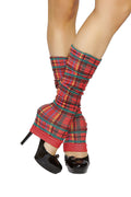 Leg Warmer Legwear Accessory in Red Plaid by Build-A-Hoochie