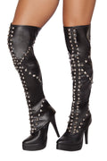Spike Studded Leggings Bottoms in As Shown by Build-A-Hoochie