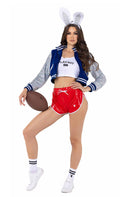 Fabulous 6PC Playboy Athlete Costume Set in Blue by Build-A-Hoochie