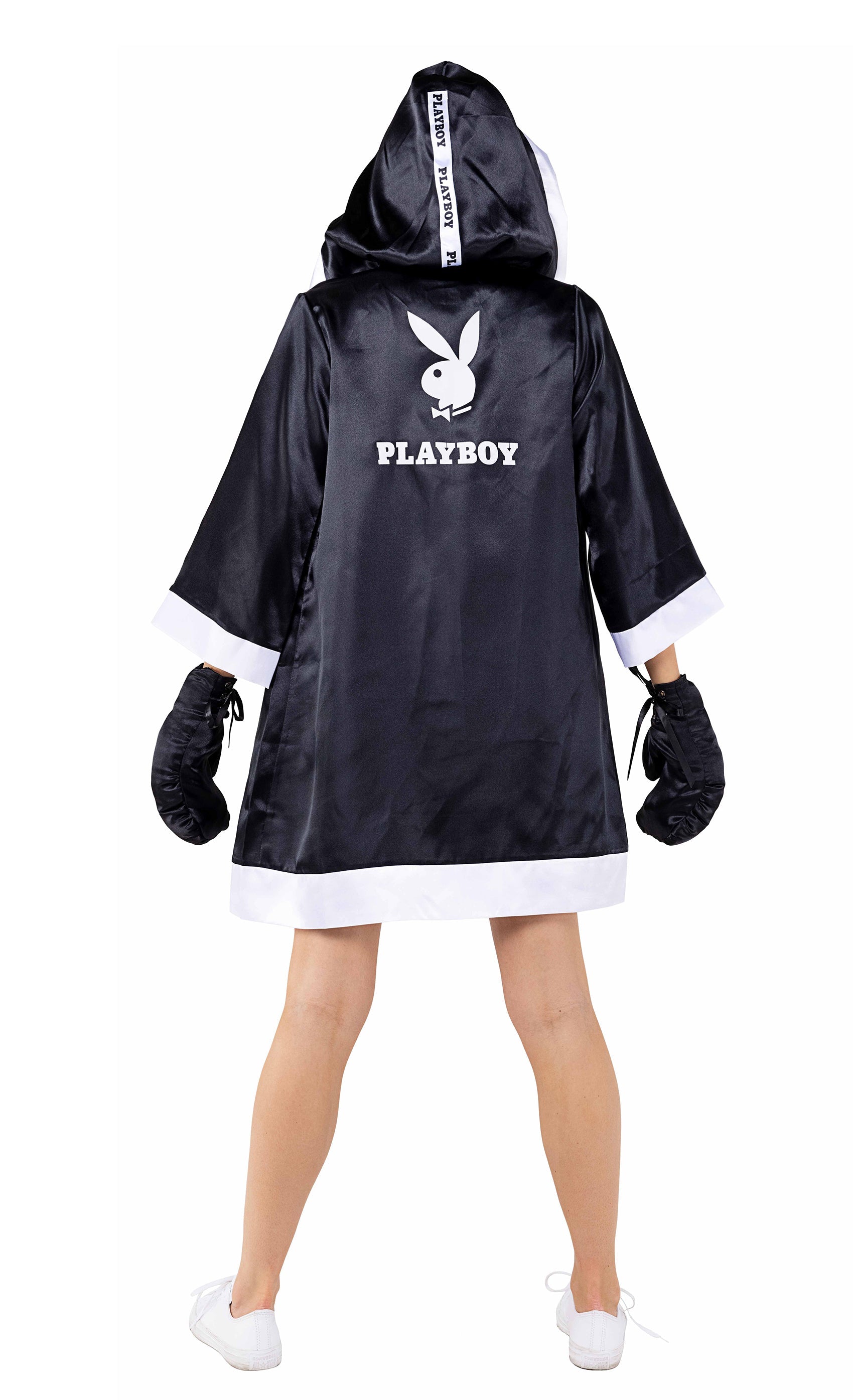 Bewitching 5pc Playboy Knock-Out Boxer Costumes Back View