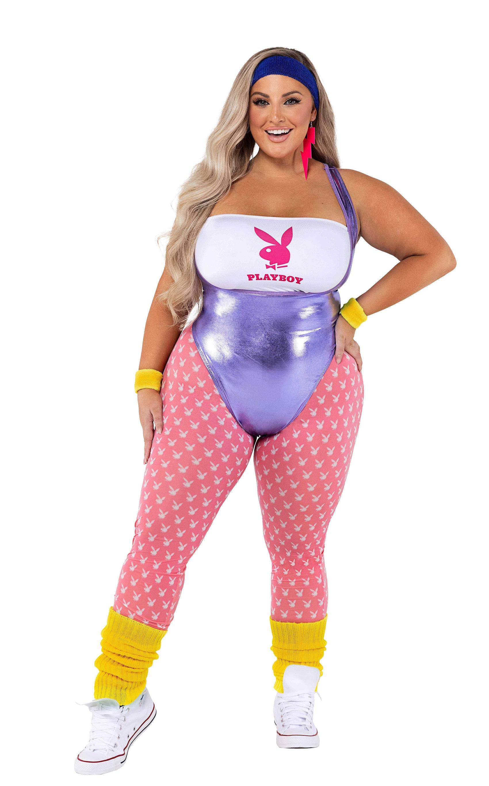 Exotic 6pc Playboy 80's Fitness Costumes