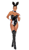Flirty Playboy Seductress Bunny Costume in Black by Build-A-Hoochie