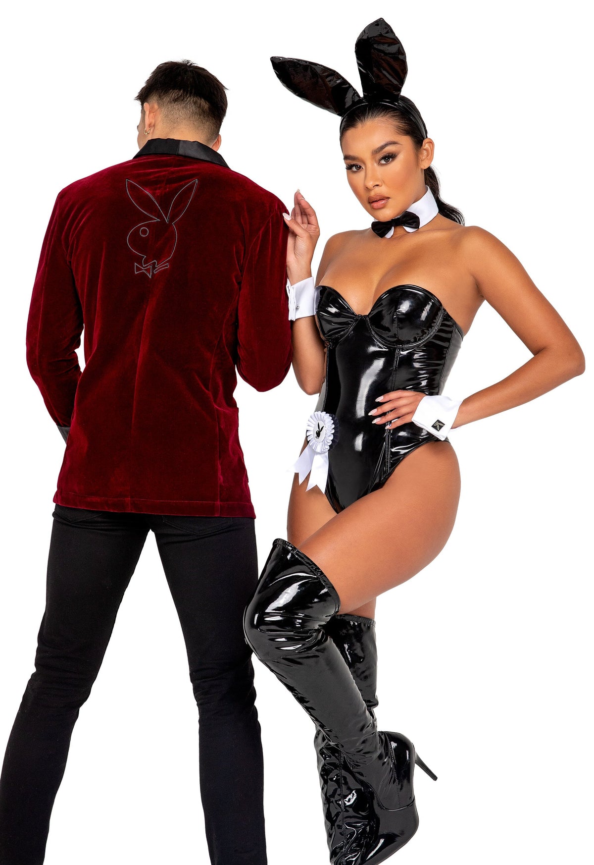 Flirty Playboy Seductress Bunny Costume in Black by Build-A-Hoochie