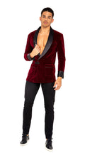 Divine Playboy Smoke Lounge Gent Costume in Burgundy by Build-A-Hoochie