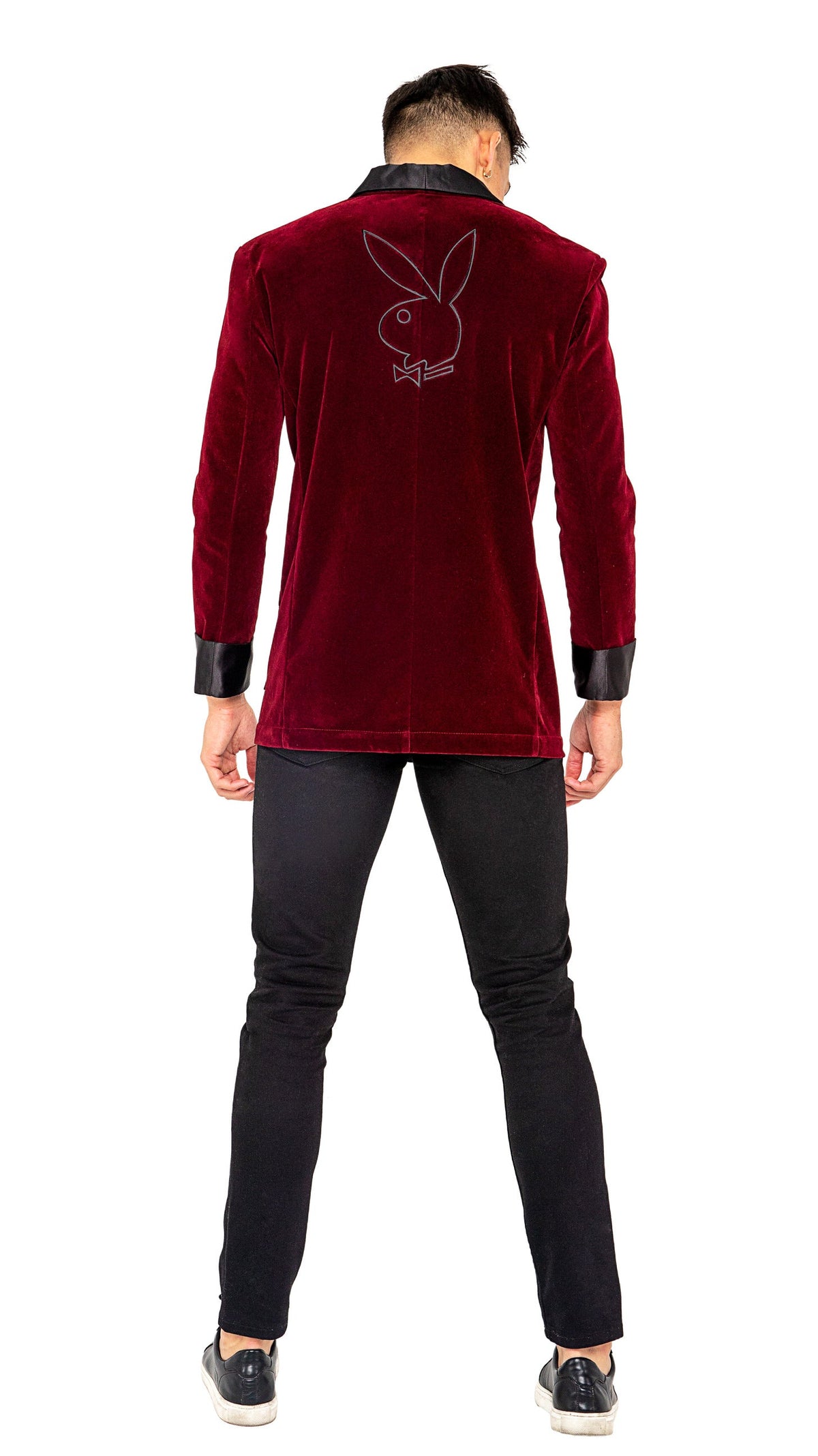 Divine Playboy Smoke Lounge Gent Costume in Burgundy by Build-A-Hoochie