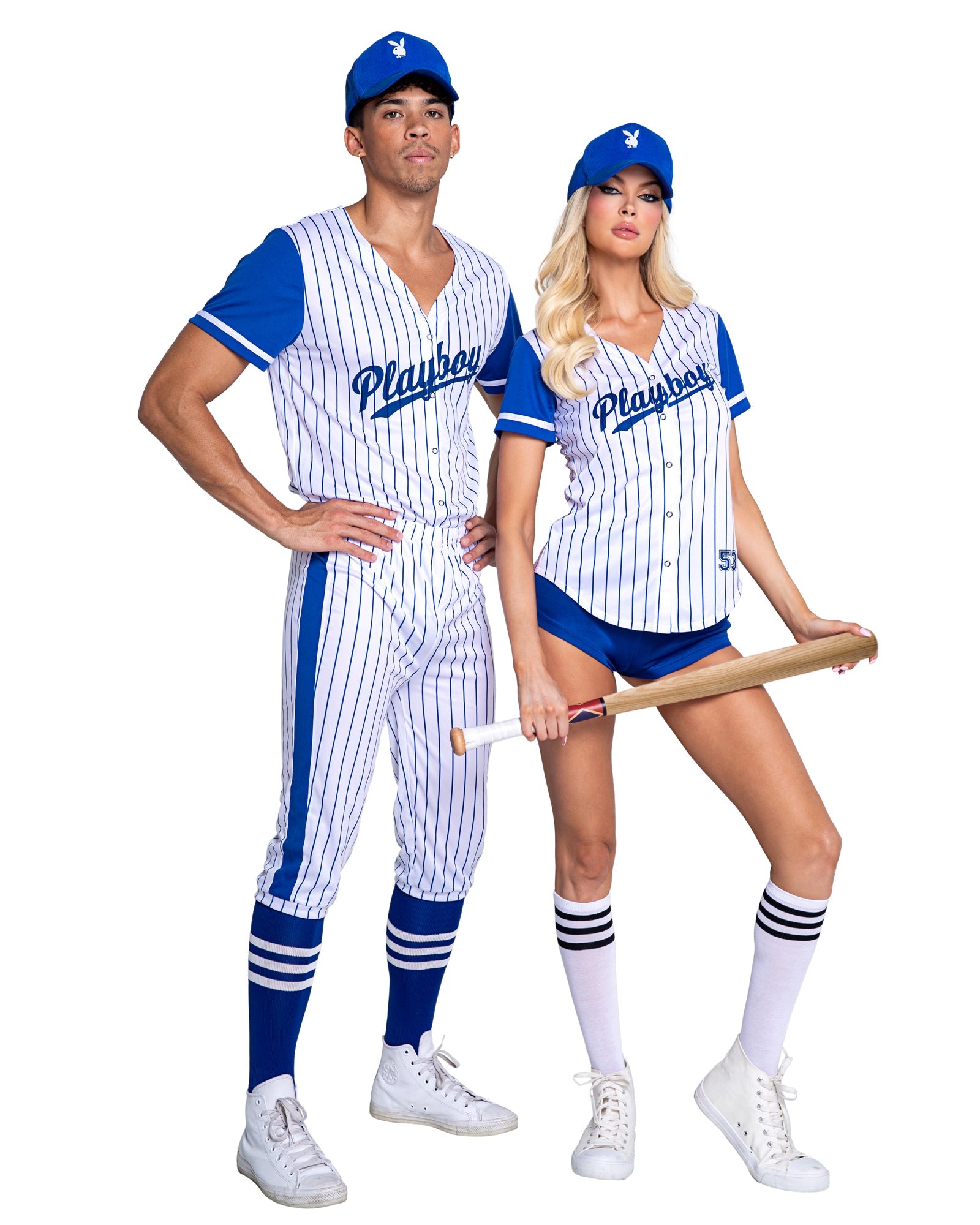 Brilliant 3PC Playboy Baseball Homerun Hunk Playboy Costumes