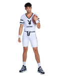 Wild Playboy Football Touchdown Hunk Men's Costume in White by Build-A-Hoochie