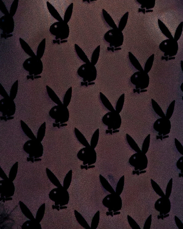 Lavish Playboy Bunny Noir Slip Playboy Lingerie